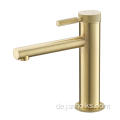 Gebürstetes goldener Tap Badezimmer Wasserhahnmixer